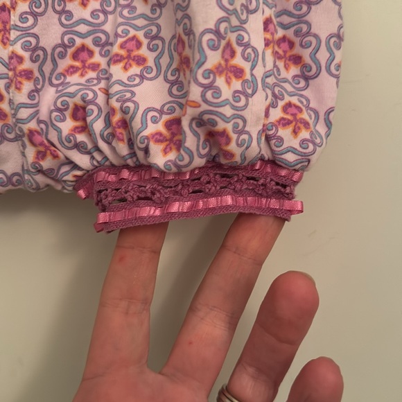 Rabbit Moon Adorable Baby Purple Romper 0-3mo - Picture 7 of 7